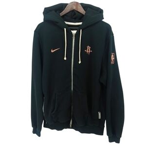Nike Standard Issue Houston Rockets NBA Zip Hoodie Black Pink Men’s Large Tall